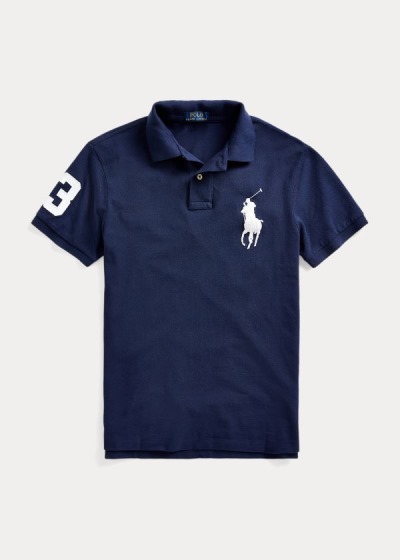 Men's Polo Ralph Lauren Big Pony Mesh Polo Shirts | 895361MOX